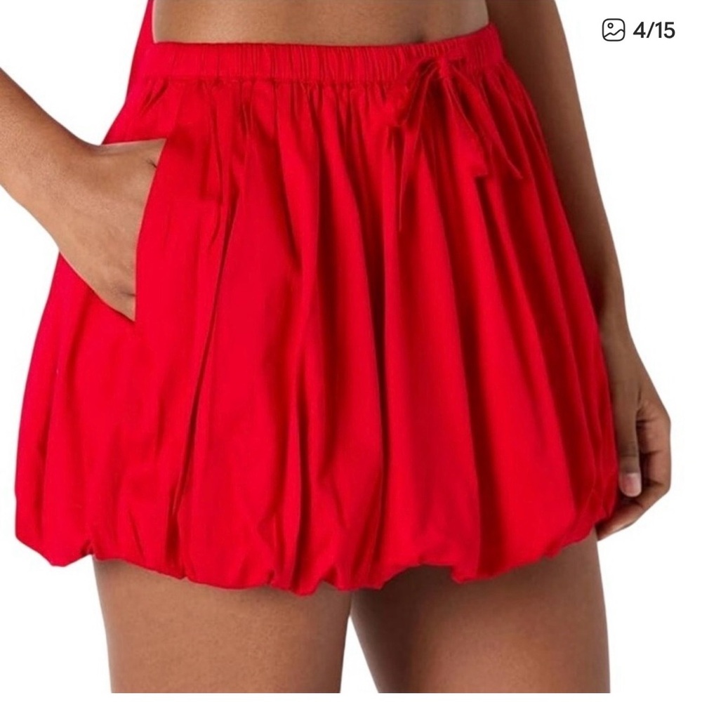 Red Mini Skirt
